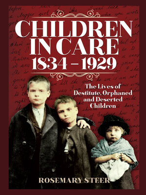 cover image of Children in Care, 1834–1929